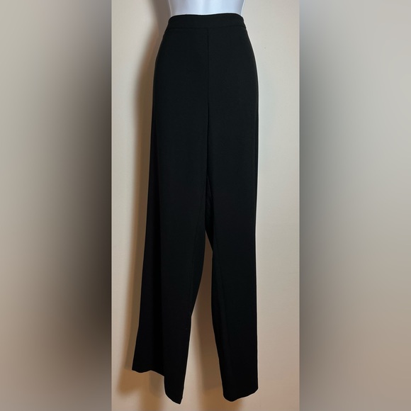J. Hill Black Side Zip Trousers Size 16 Tall - Picture 2 of 10